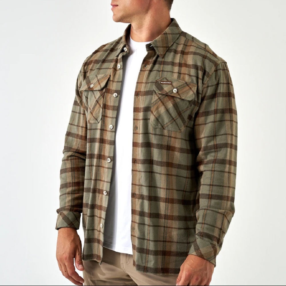Burlebo Flannel Shirt- Timber Brown